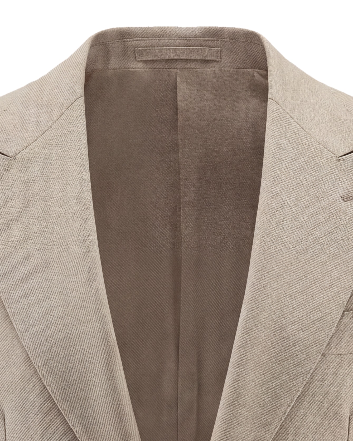 Light Sand Jacket, collar detail