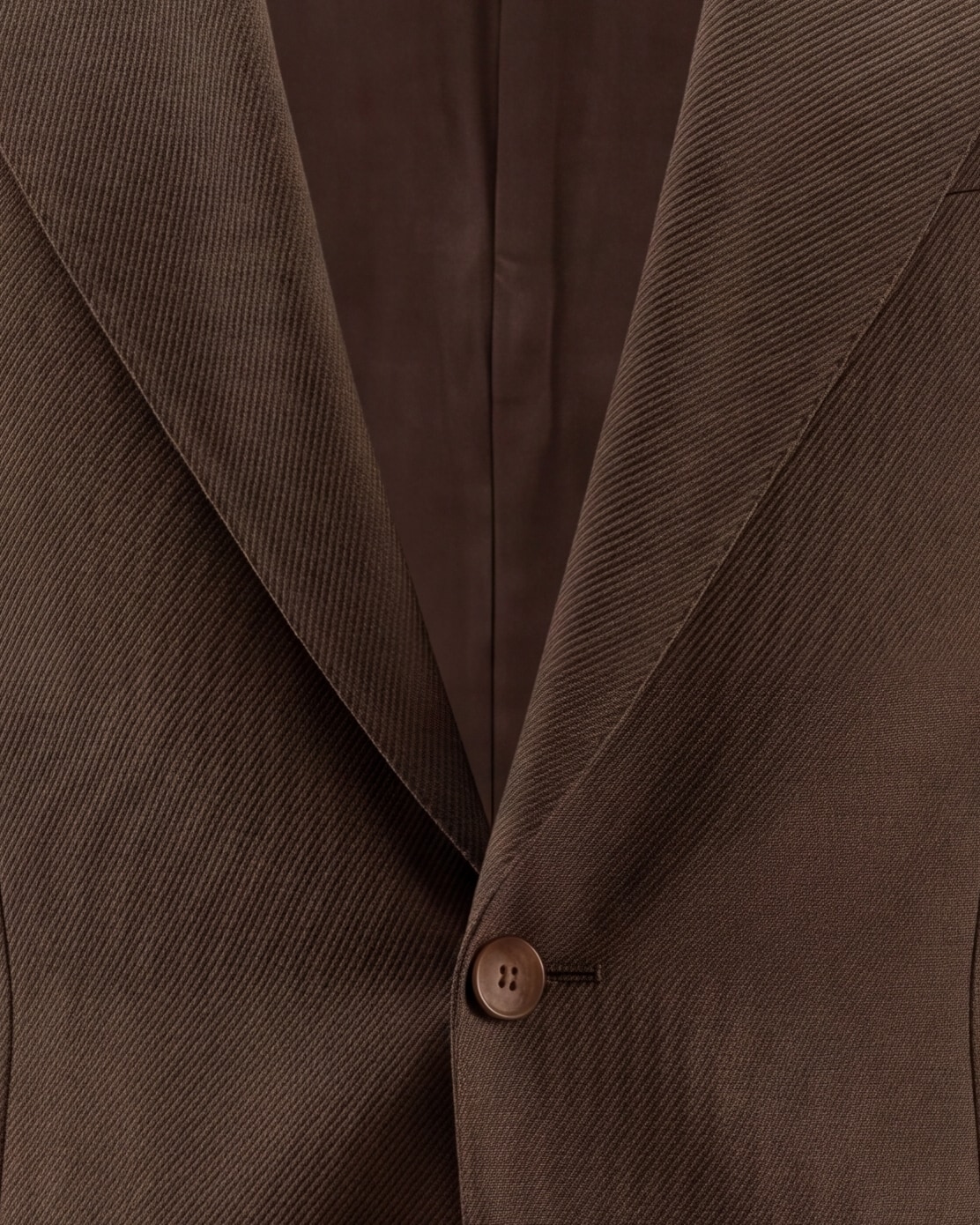 Mørkebrun blazer, Mørkebrun jakke, set forfra