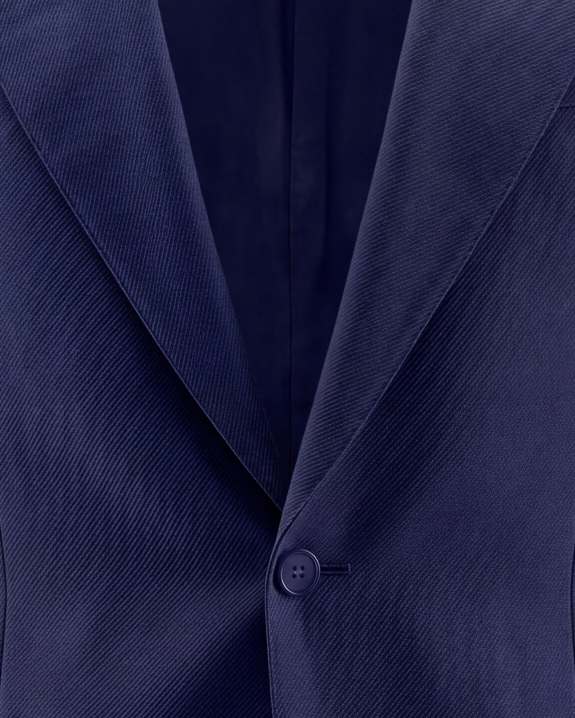 Navy Virgin Wool Blazer, Navy Jacket, front view