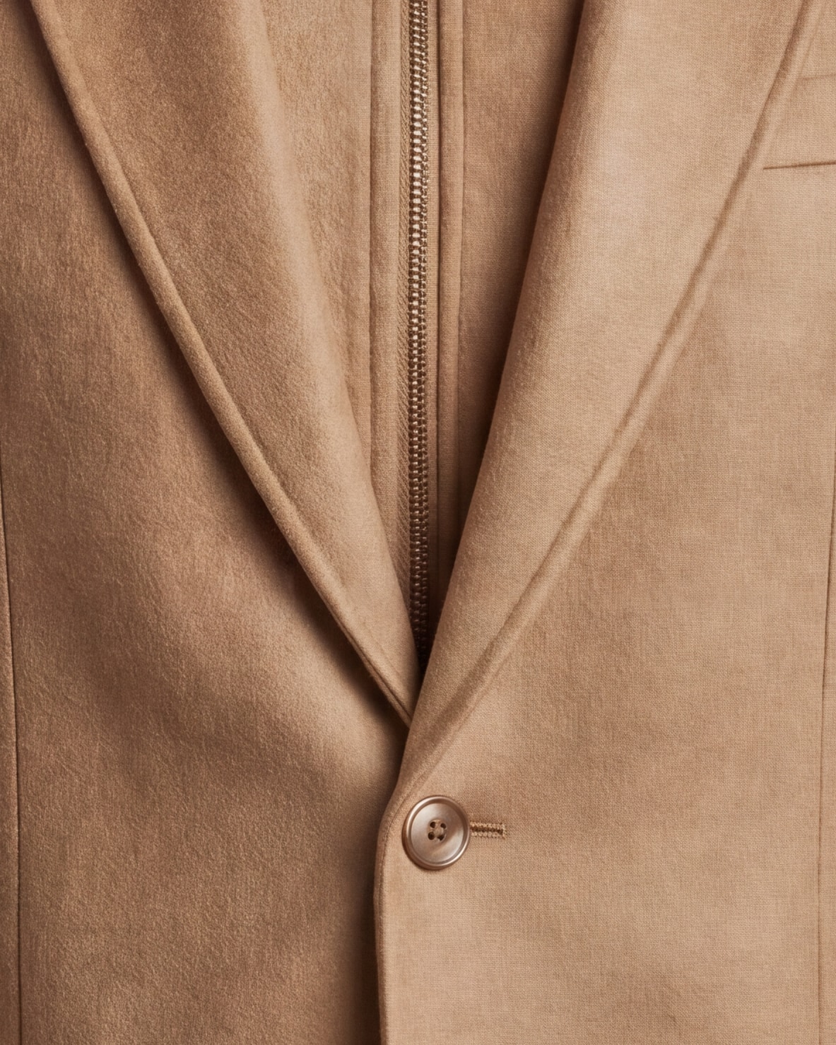 Camel Hybrid Jacket, front view