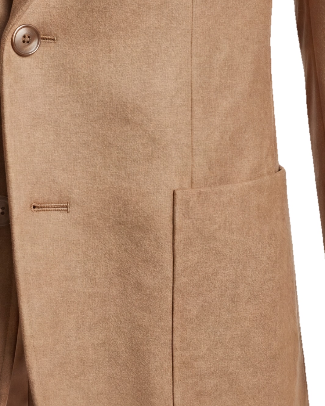 Camel Hybrid Jacket, pocket detail