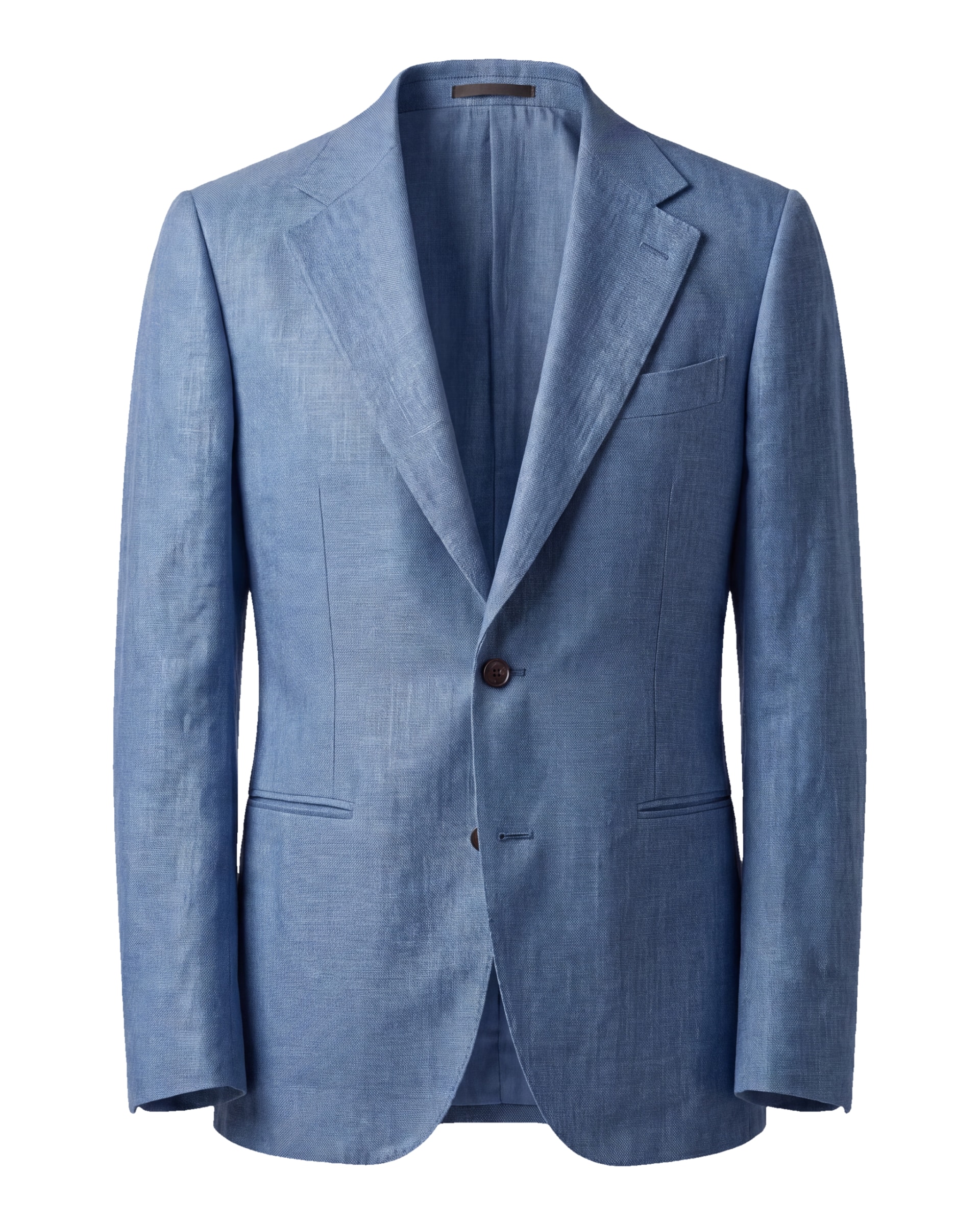 Mid Blue Linen Blazer, Mid Blue Linen Jacket