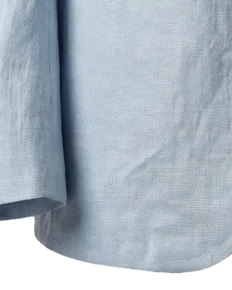 Dove Blue Linen Jacket, cuff detail