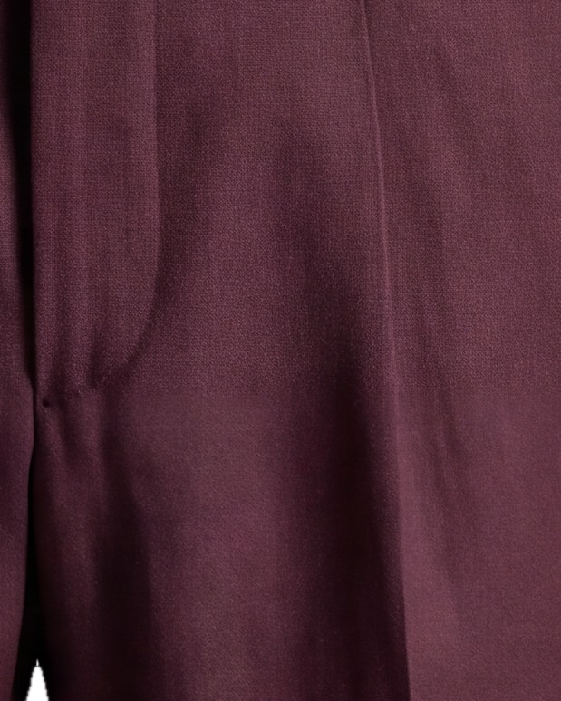 Bordeaux Super 120s Wool Trousers, pocket detail