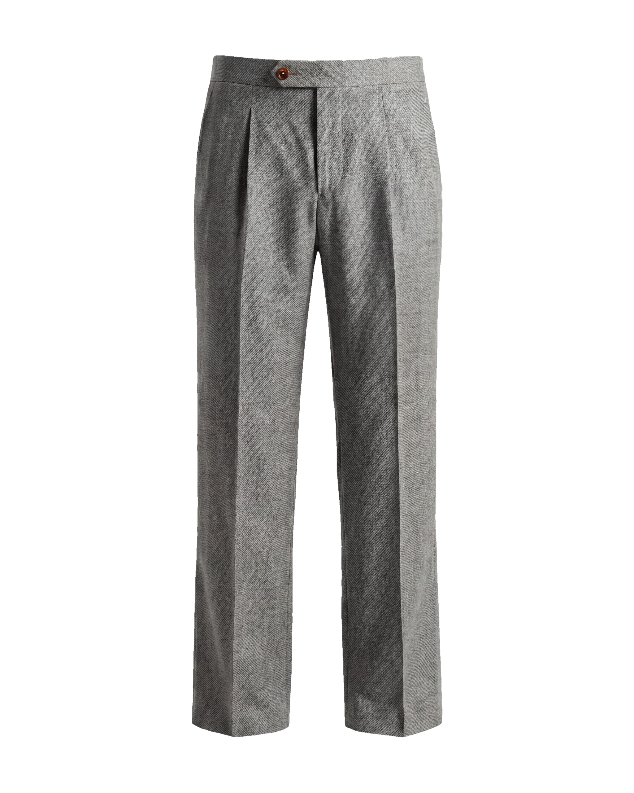 Light Grey Super 110s Wool Trousers