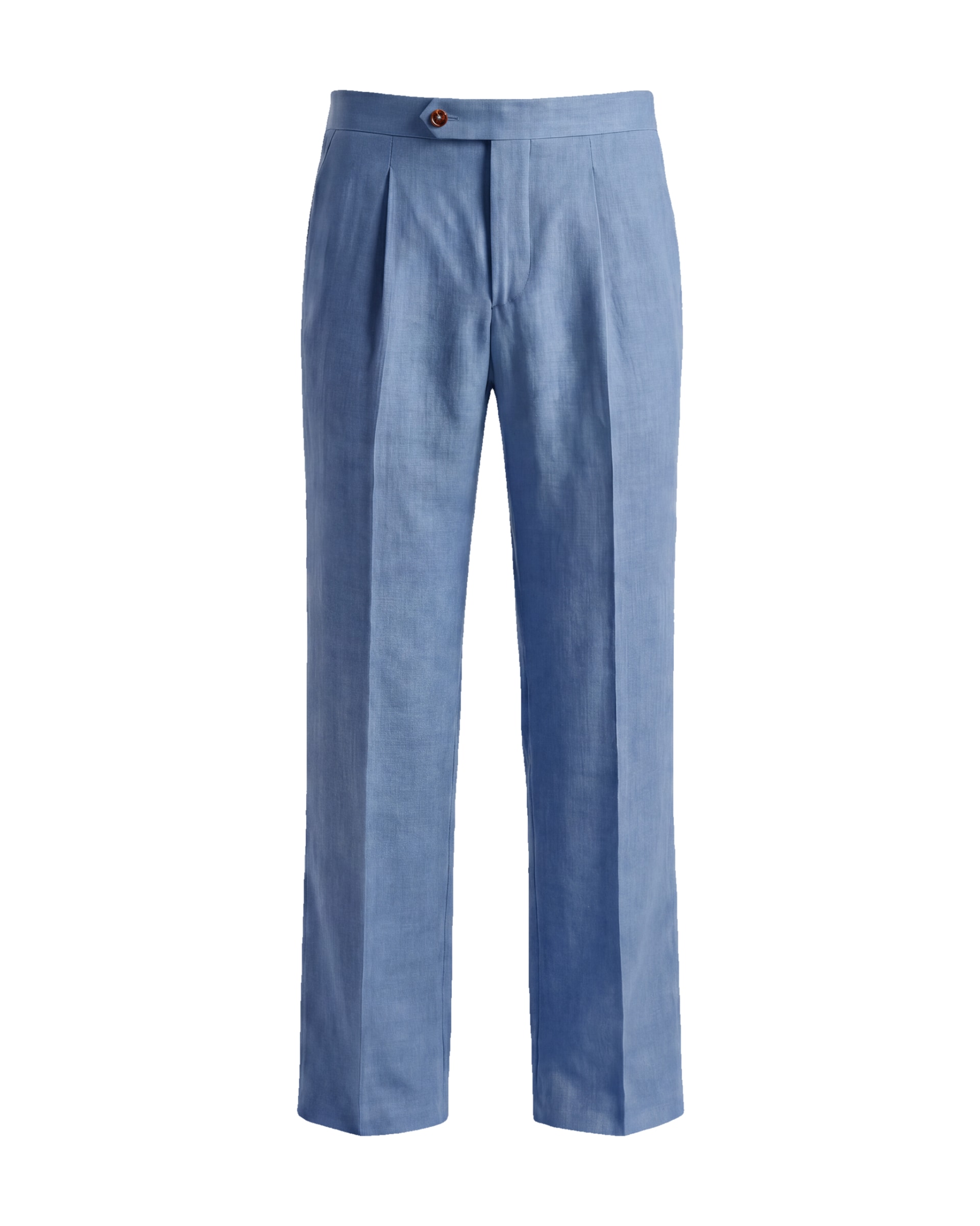 Mid-Blue Linen Trousers