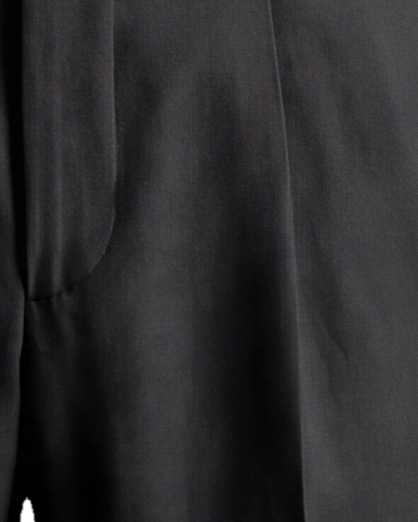Black Suit Trousers from Tessitura di Quaregna, pocket detail