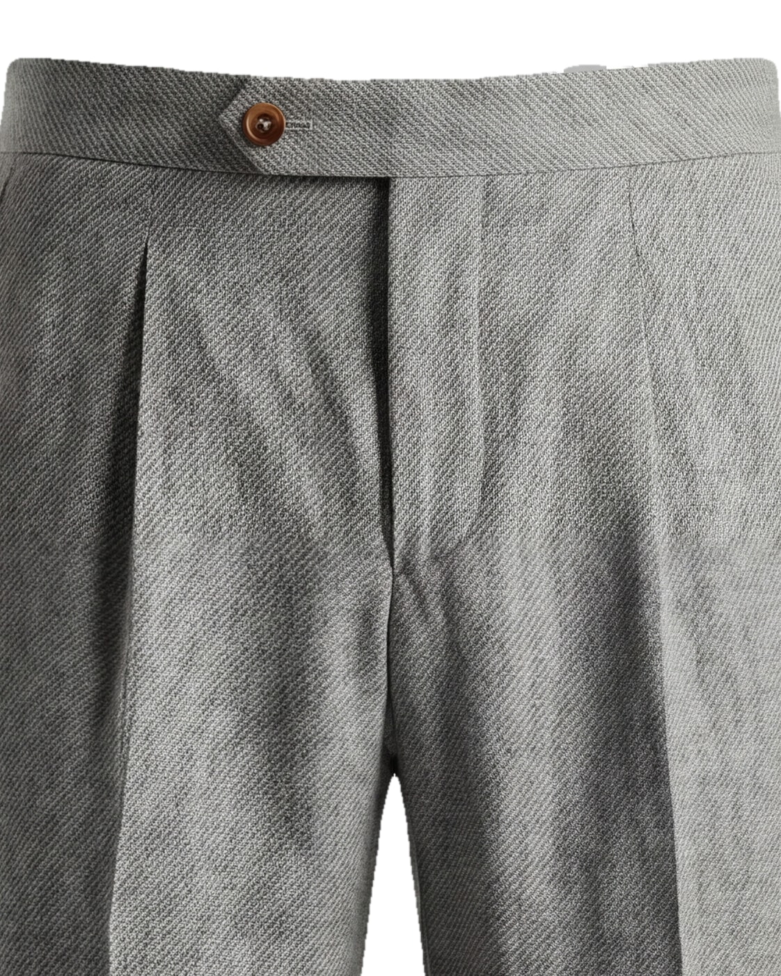 Grey Suit Trousers, waistband detail
