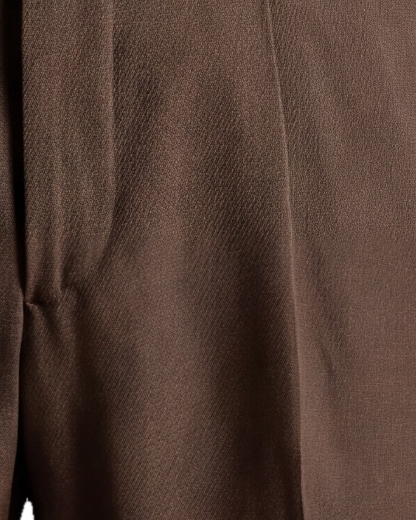 Dark Brown Suit Trousers from Jorge Carli, pocket detail