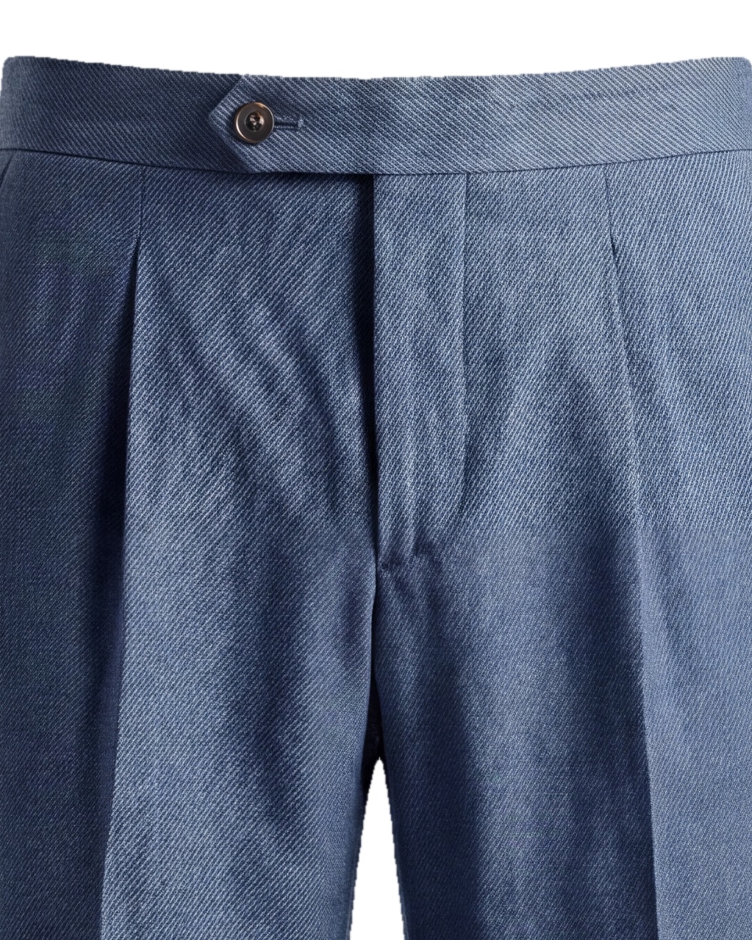 Mid Blue Suit Trousers from HOV Collection, waistband detail