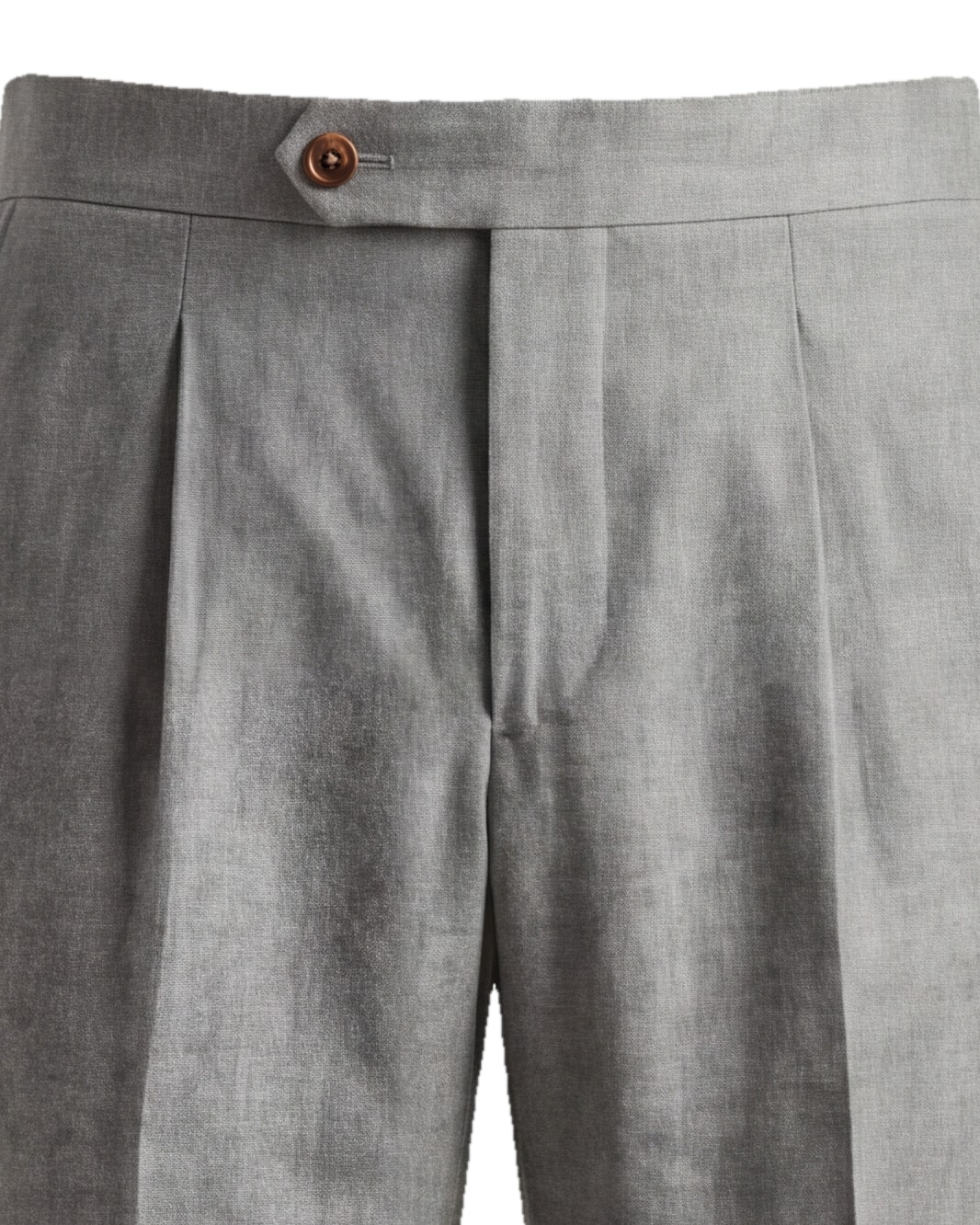 Light Grey Tonal Suit Trousers, waistband detail