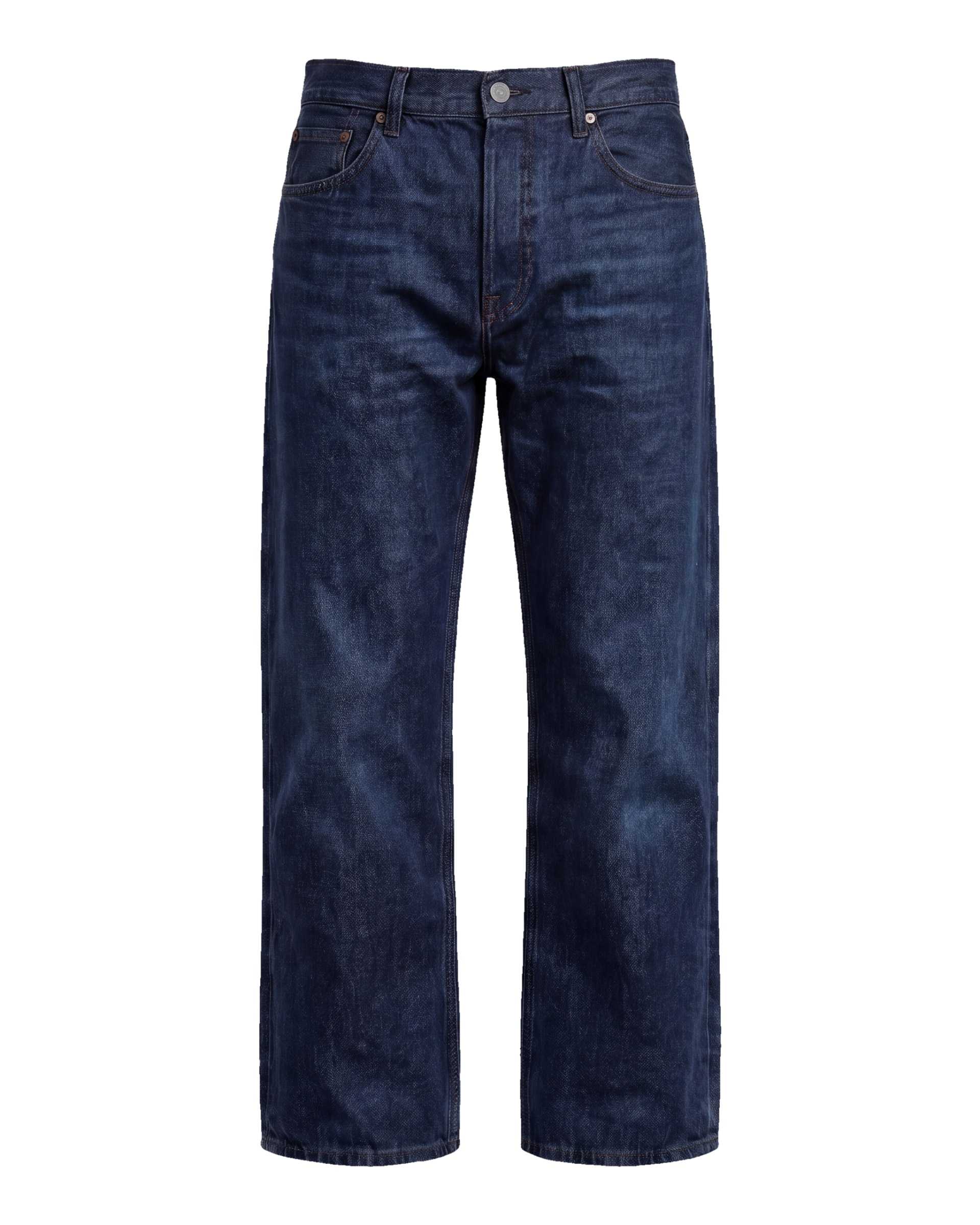 Mørk indigo wide leg jeans