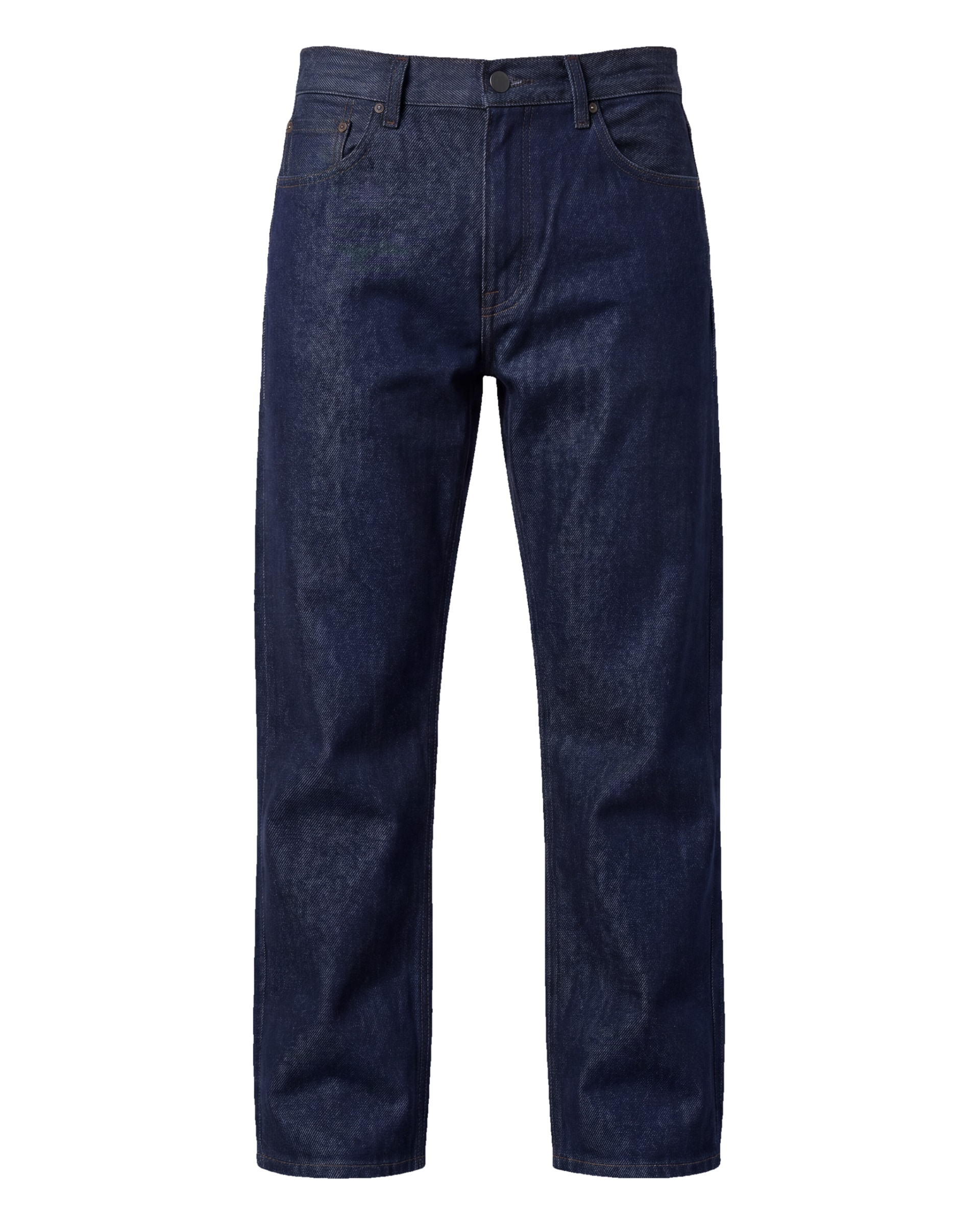 Rå indigo wide leg jeans
