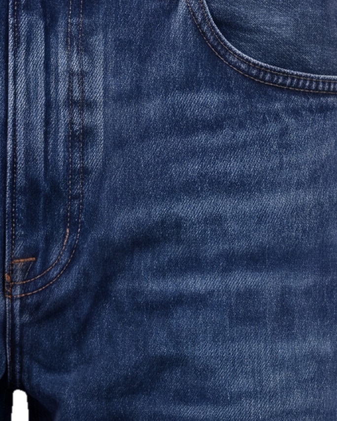 Stone wash tapered jeans, detalje af lommen