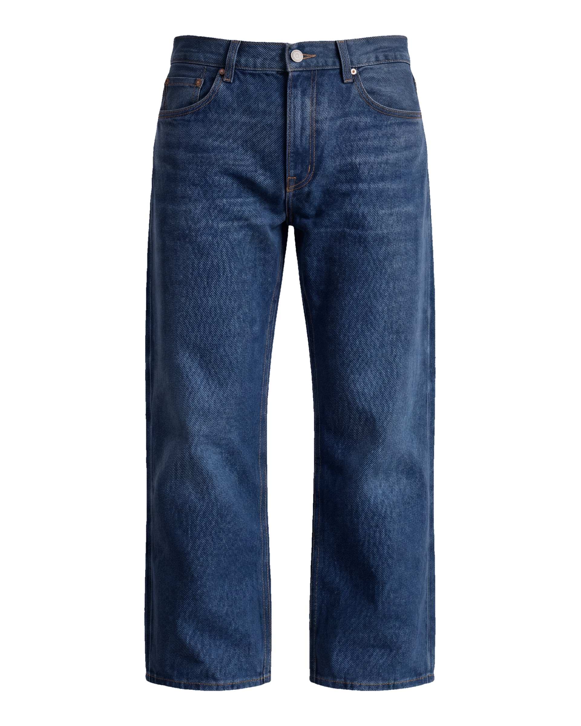 Mørke indigo tapered jeans, Mørk indigo tapered jeans