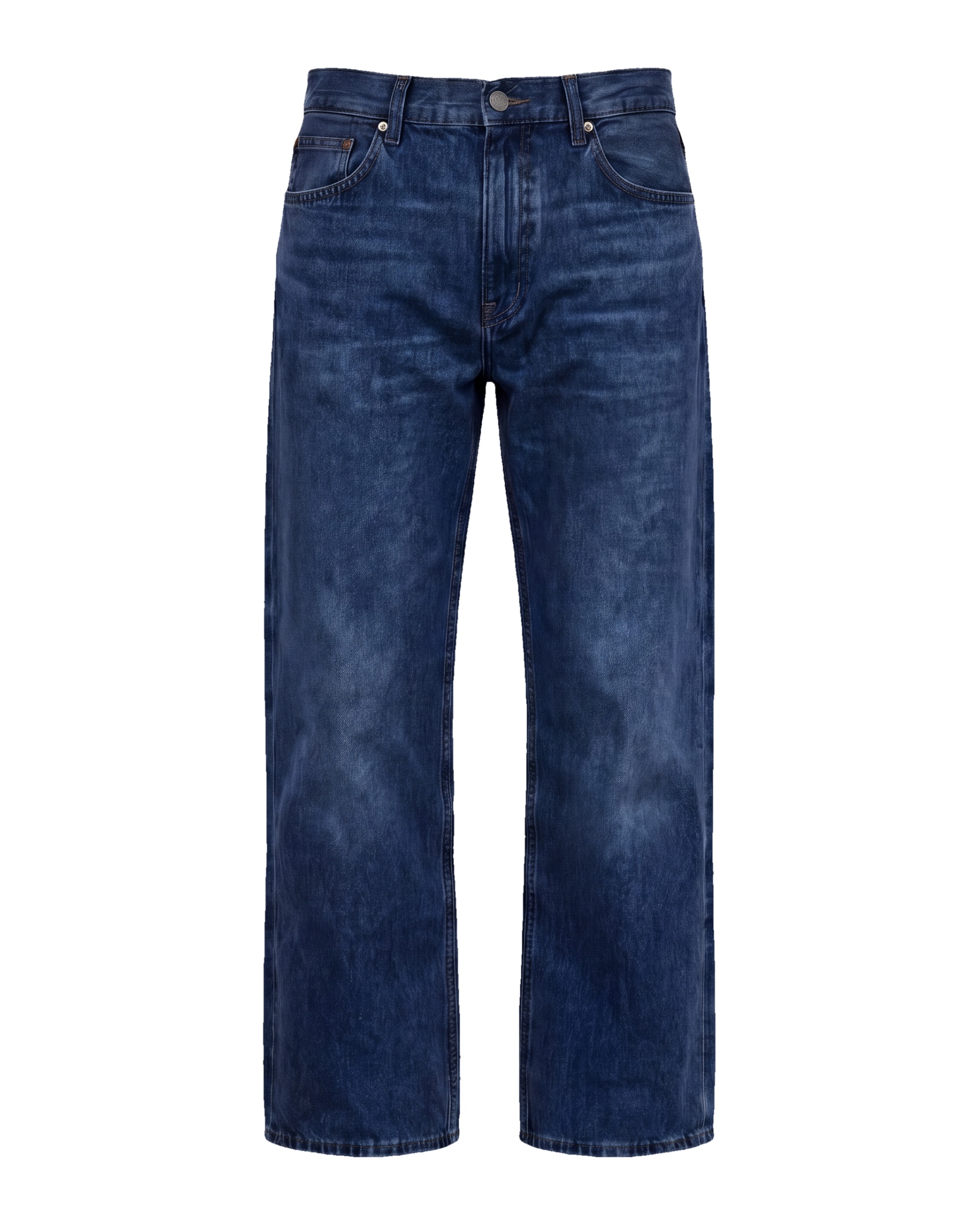 Indigo wide leg jeans