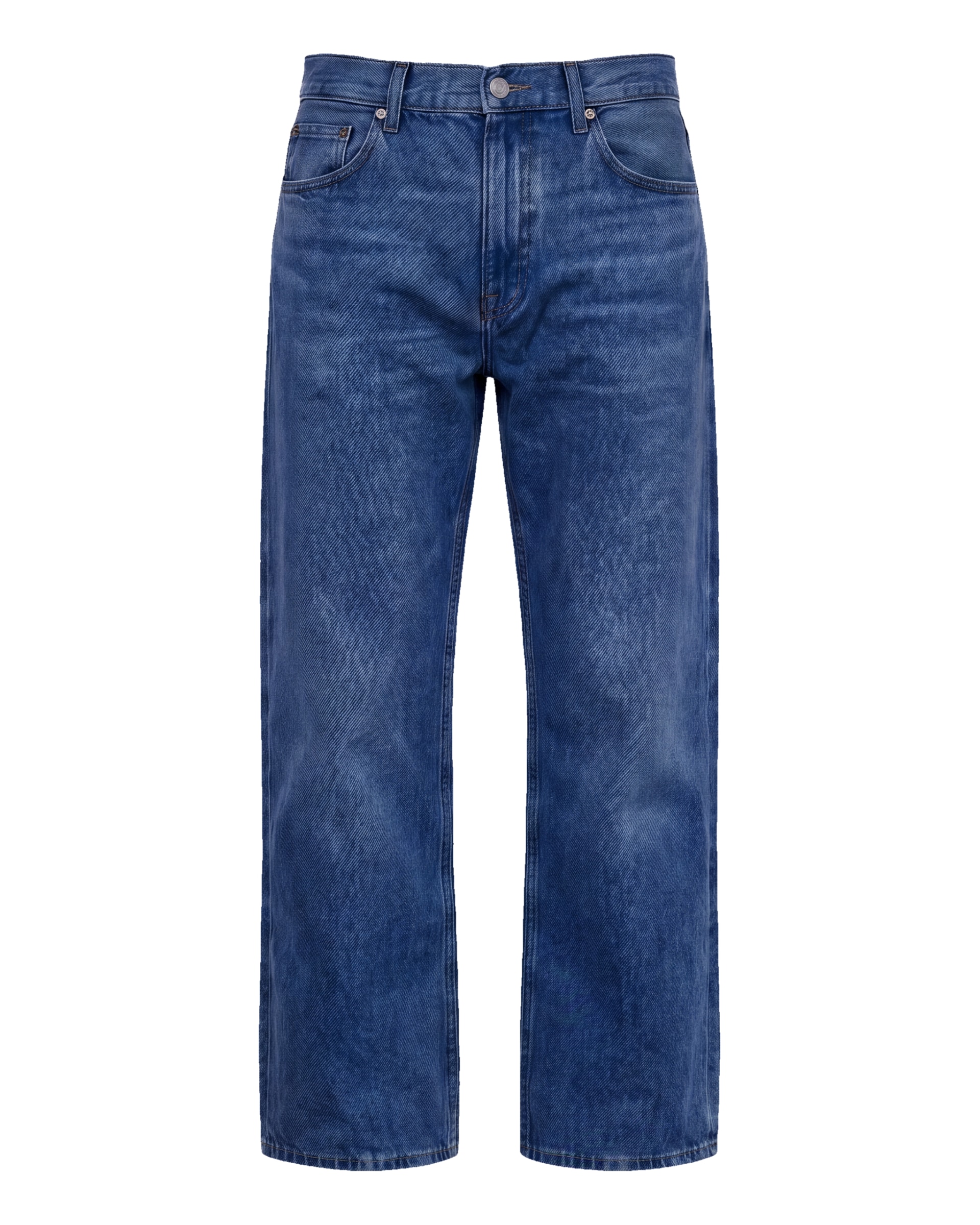 Vasket indigo wide leg jeans