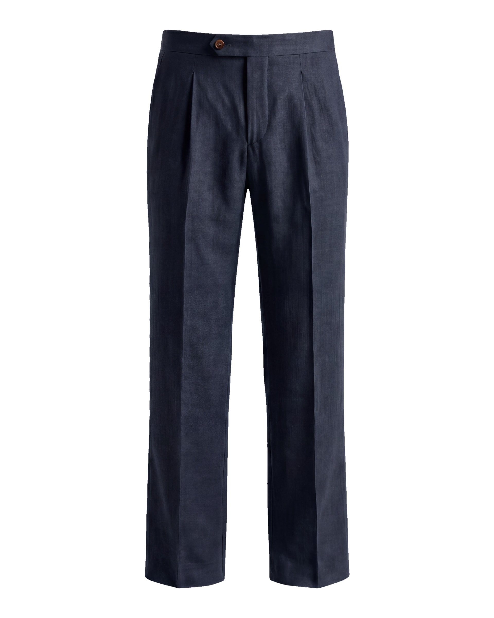 Dark Navy Linen Trousers
