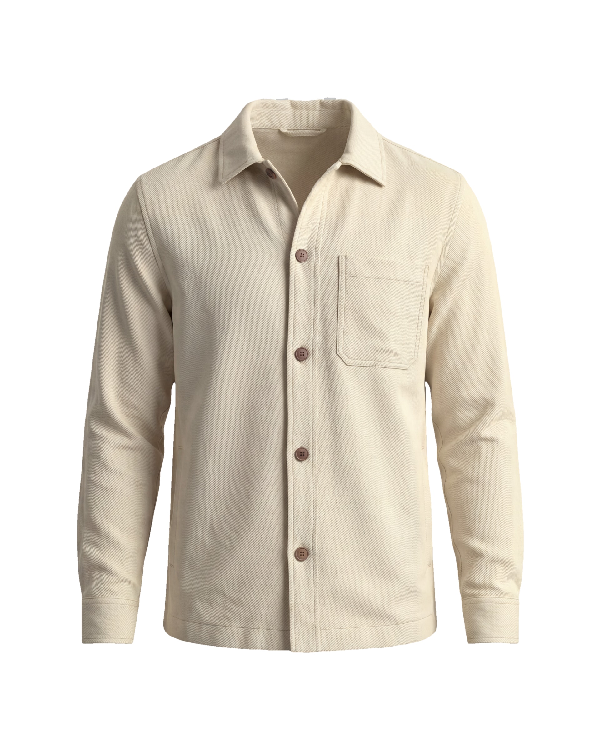 Off-white overshirt i bomuld, Off-white bomuld shirt jacket