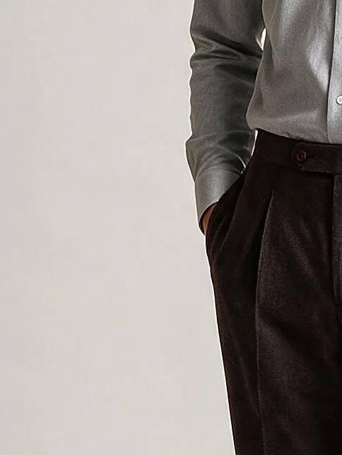 Light Grey Twill Shirt, cuff detail