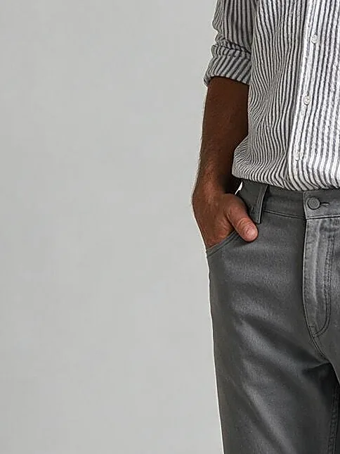 Grey and White Striped Shirt, cuff detail