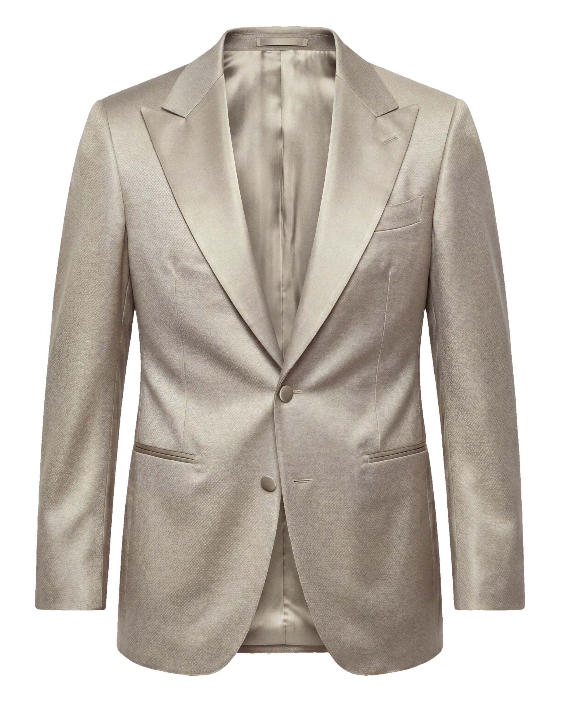 Off-white jacquard smoking i uld, Off-white uld jacquard smoking
