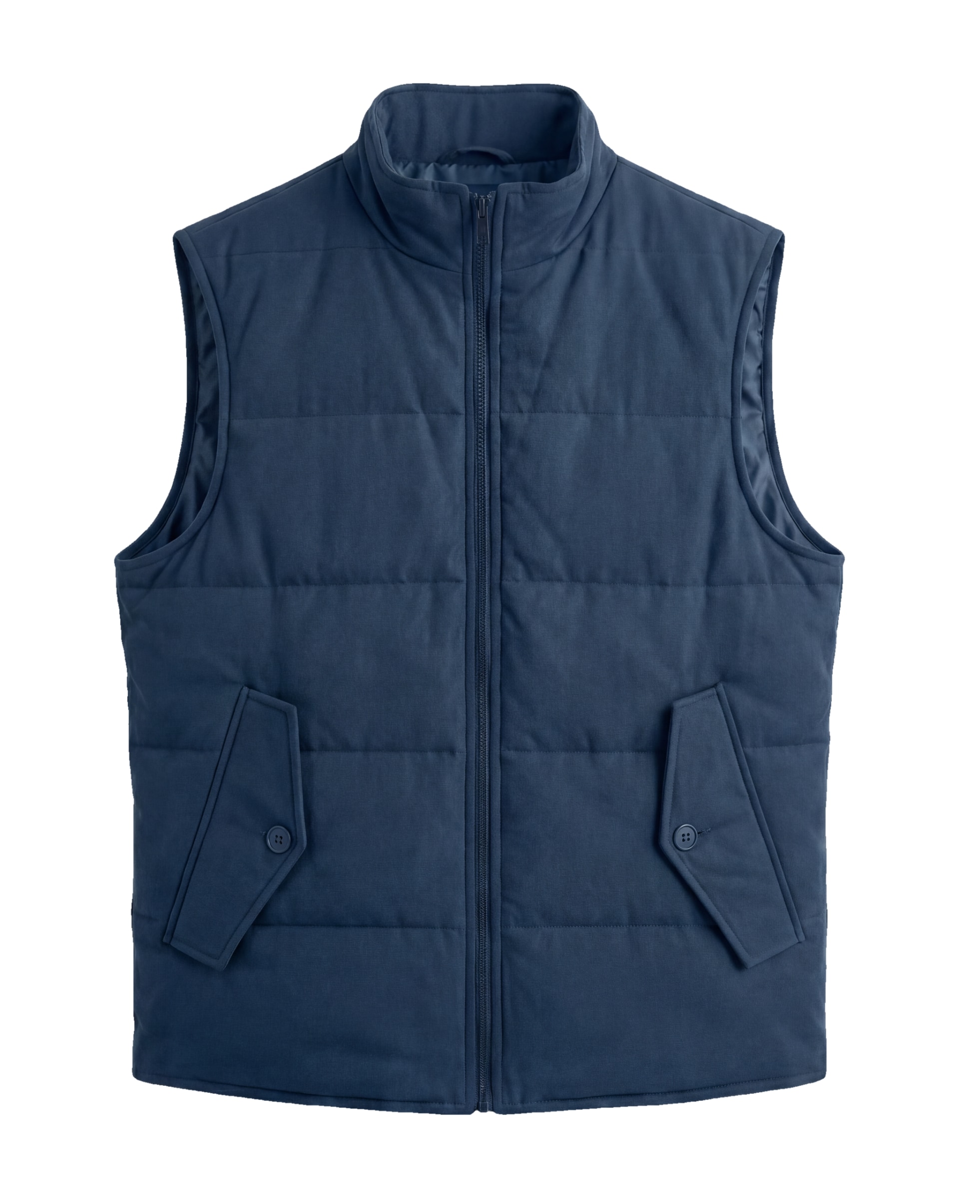Navy Blue Panelled Gilet