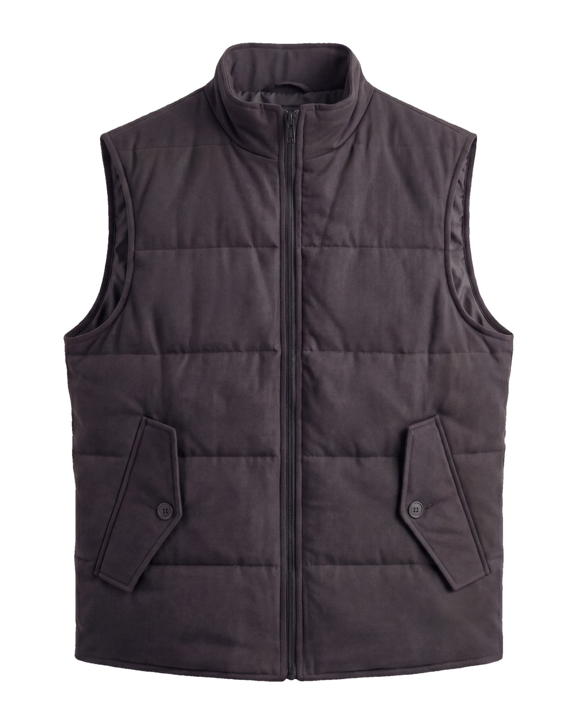 Dark Taupe Panelled Gilet
