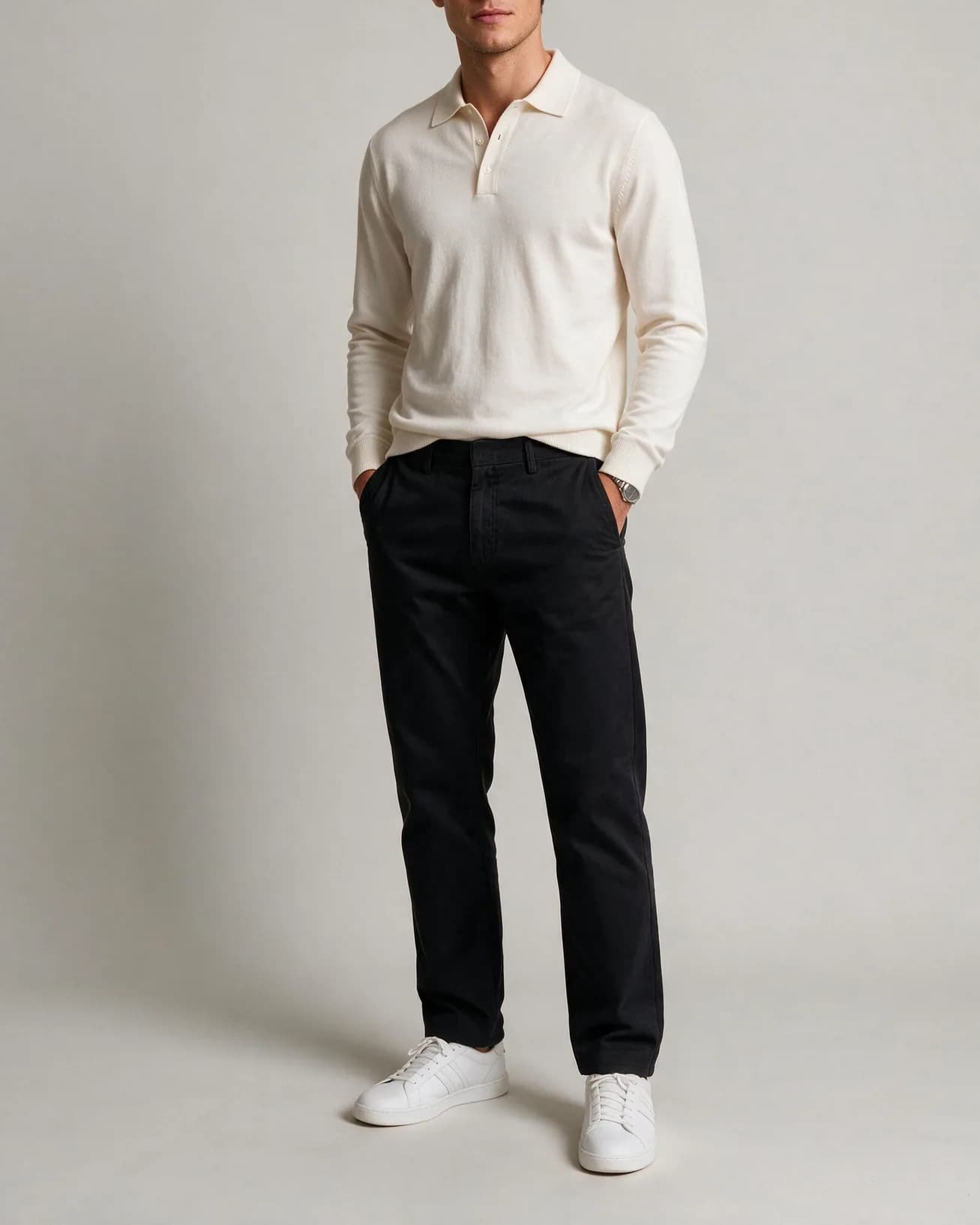 Off-White Merino Uld Polo