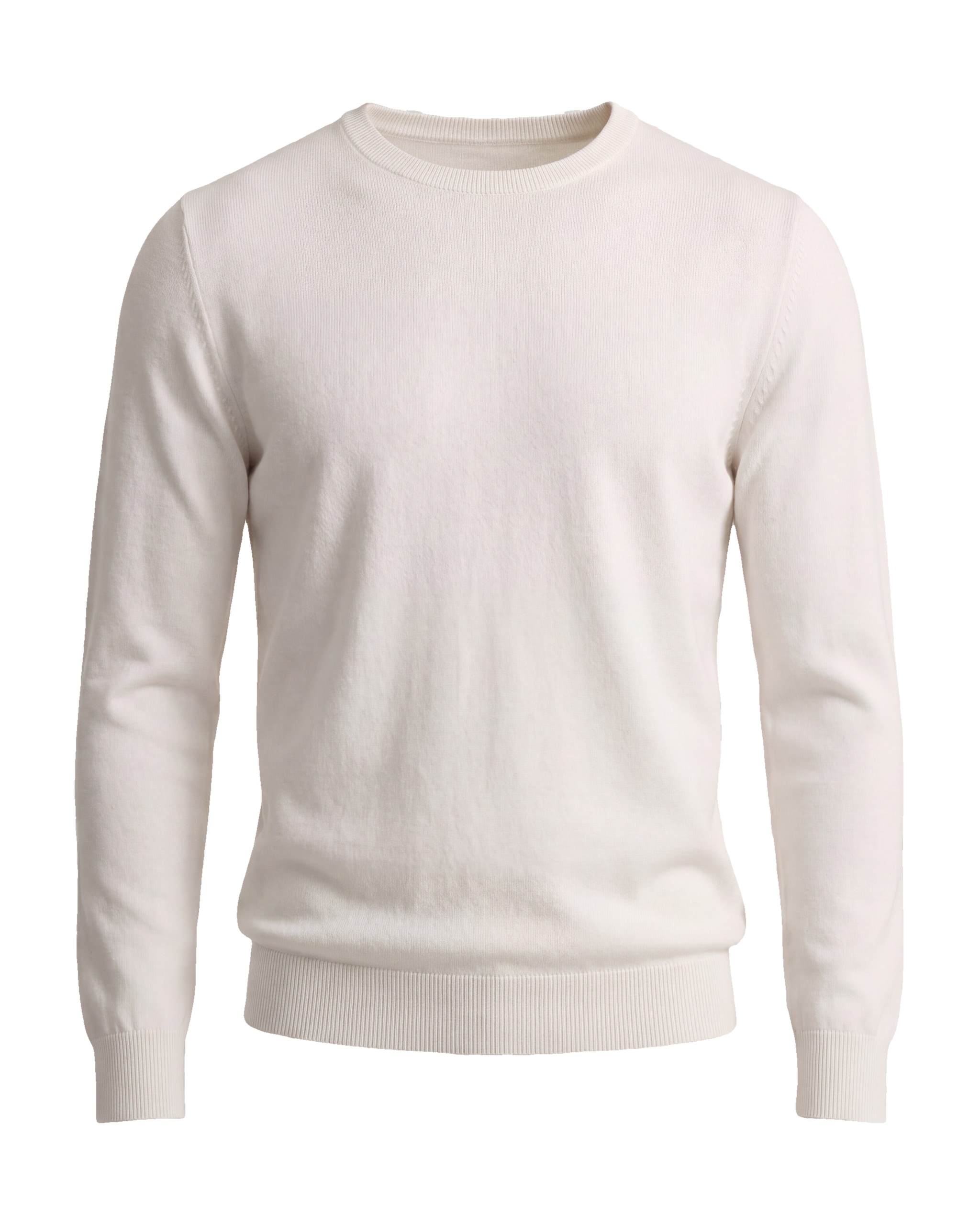 Off-White Merino Wool Crew-Neck