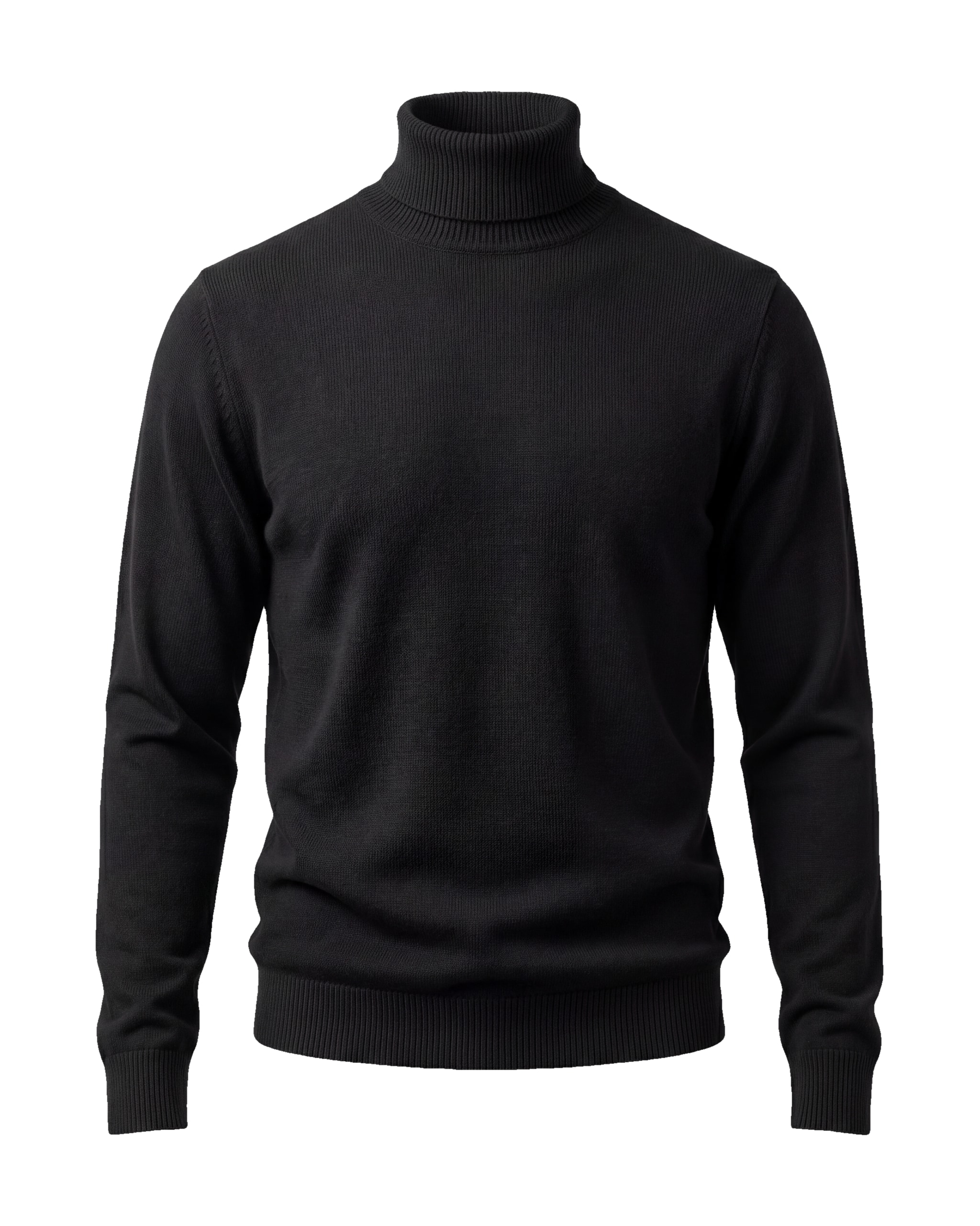 Sort Merino Uld turtleneck