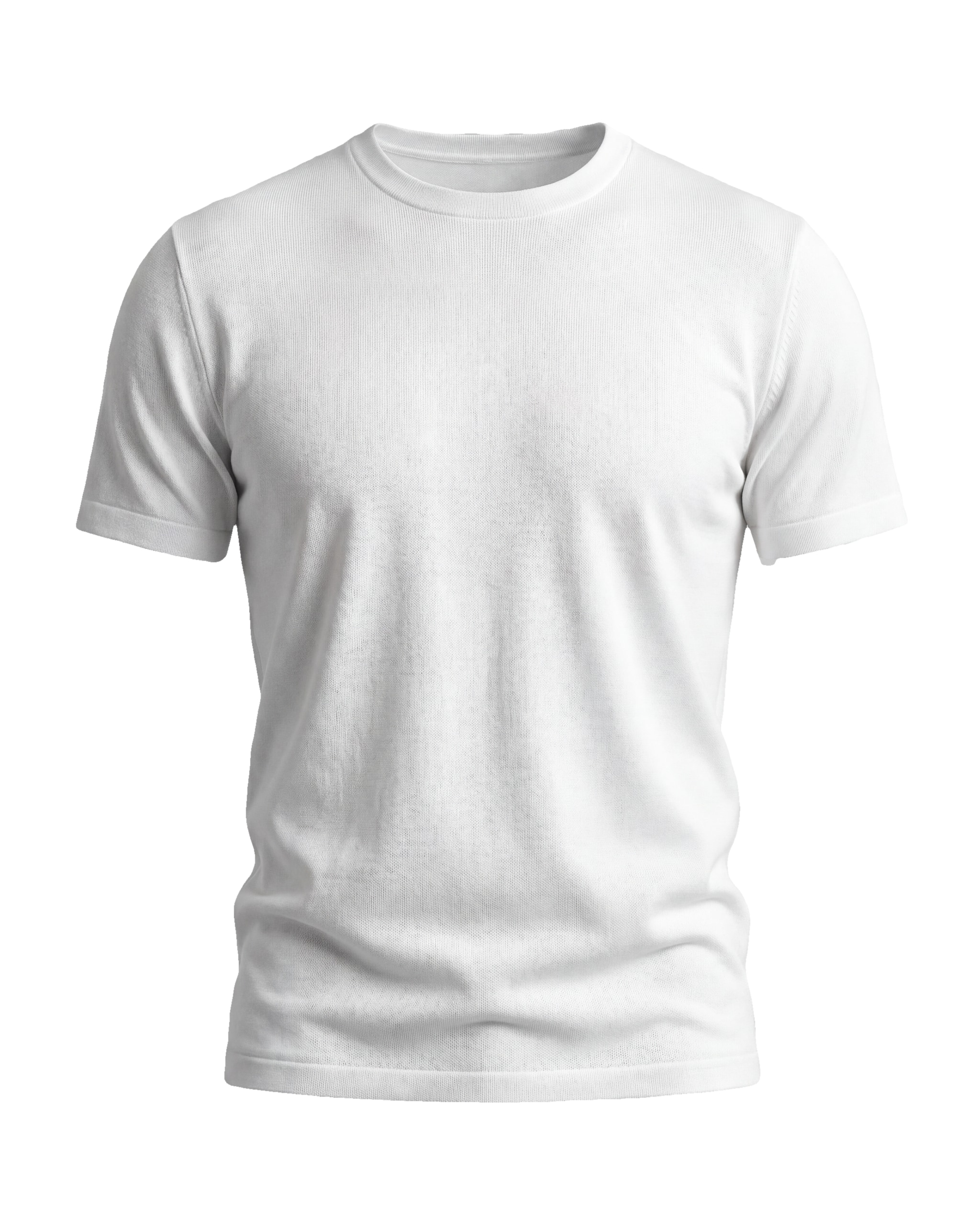 Hvid Bomulds-T-shirt