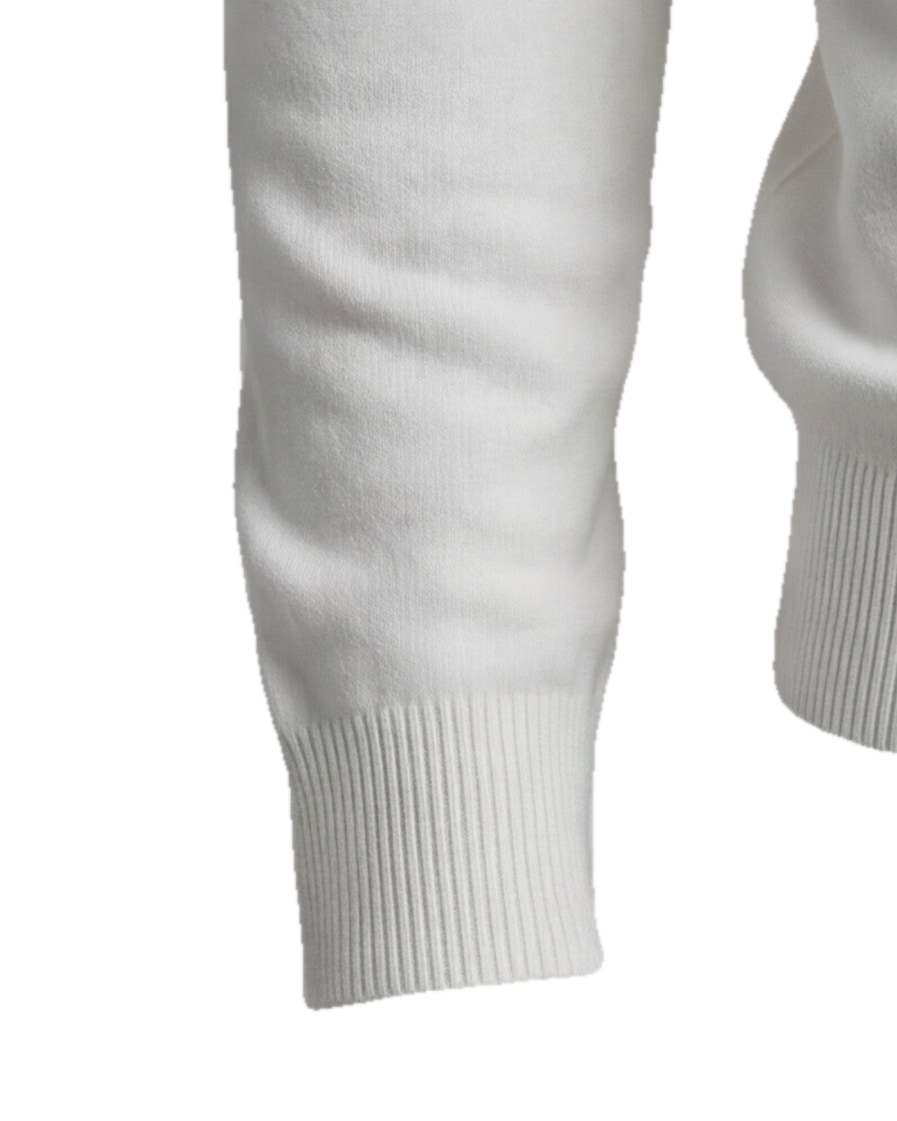 Off-White Merino Wool Turtle-Neck, cuff detail