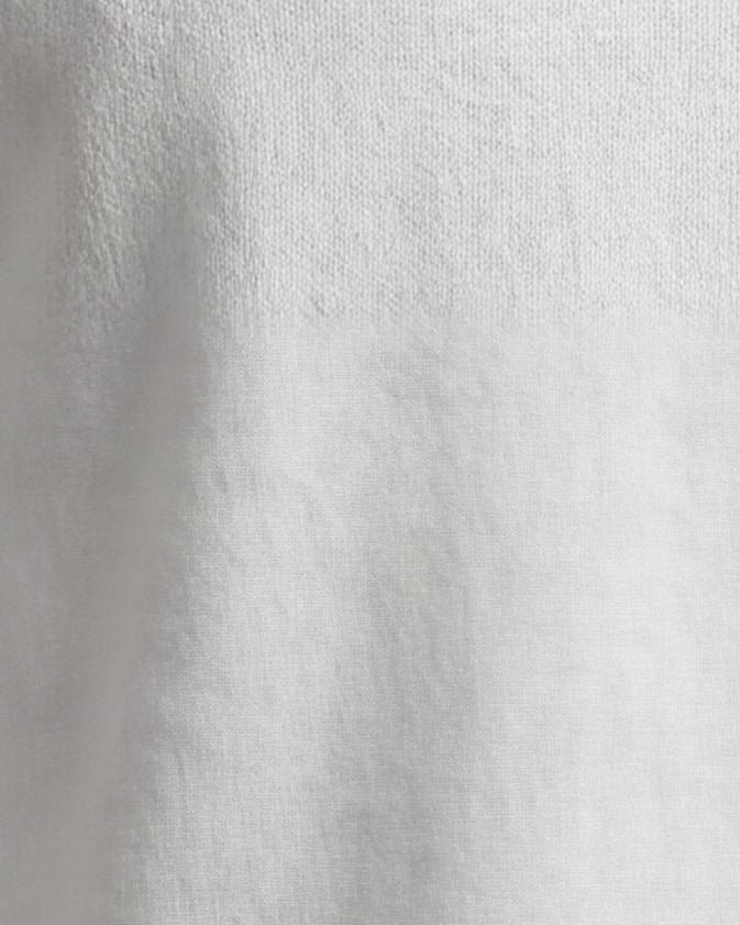 Off-White Merino Wool Turtle-Neck, fabric close-up