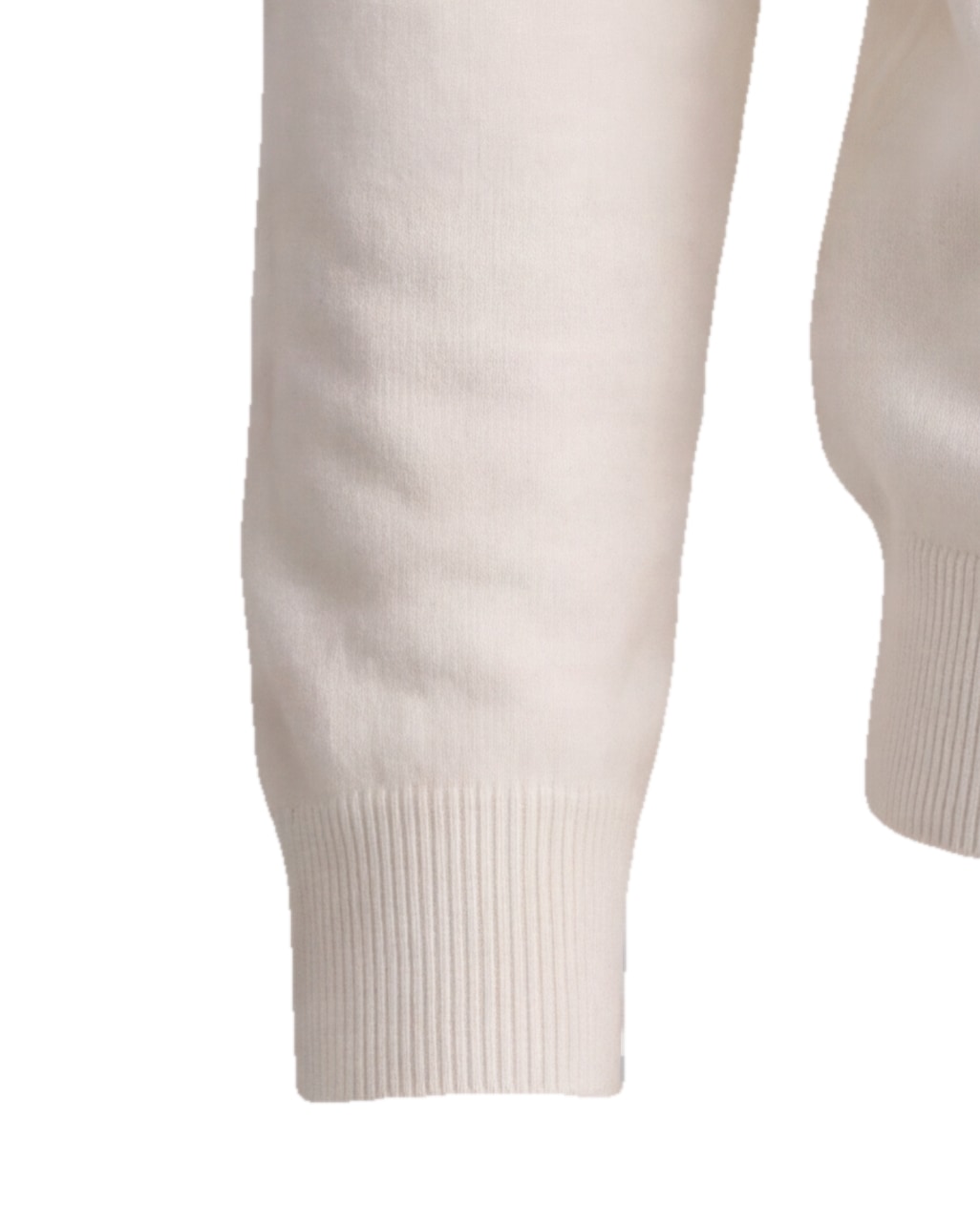 Off-White Merino Wool V-Neck, cuff detail