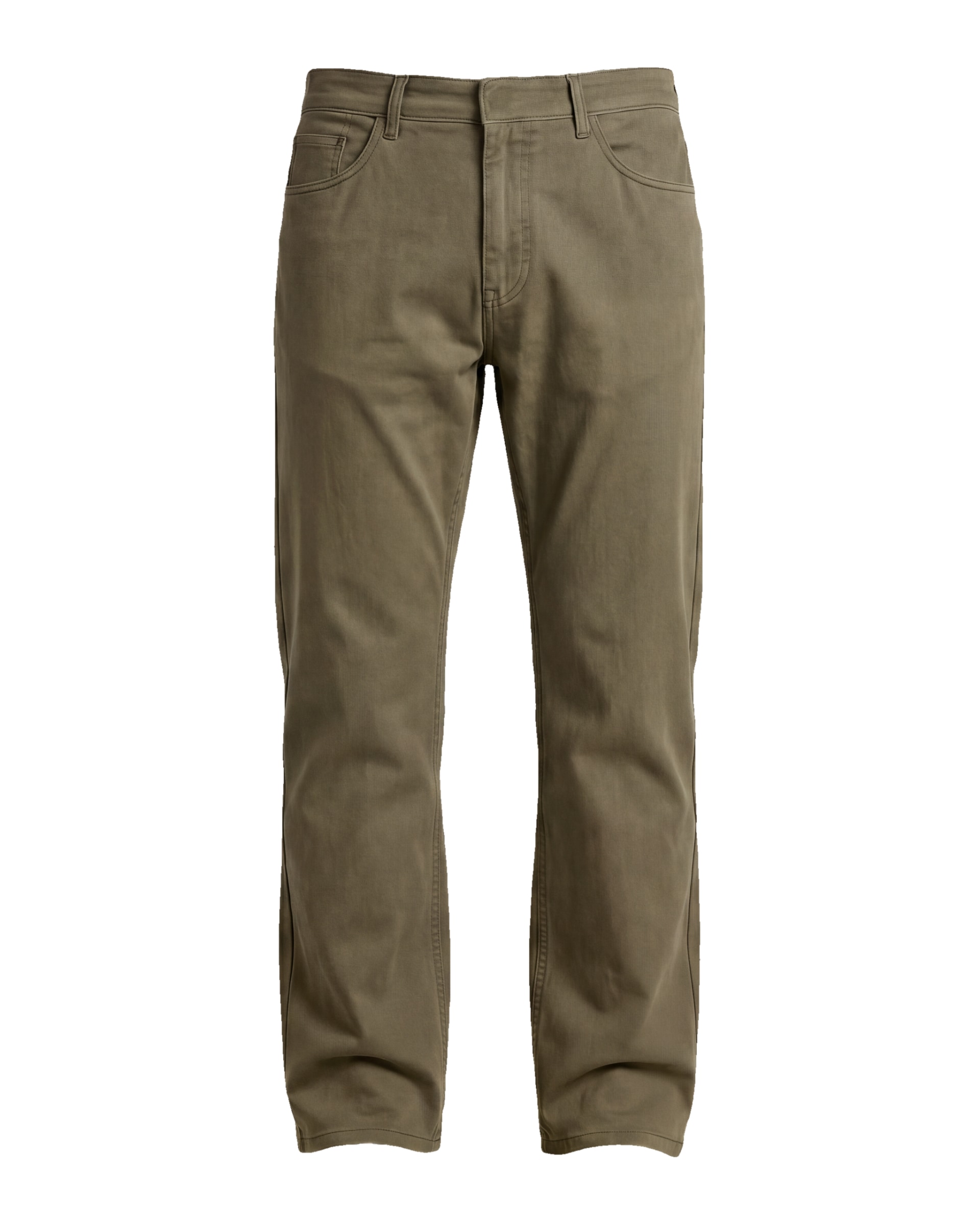 Olivengrønne chinos i bomuld, Olivengrøn bomulds-chinos