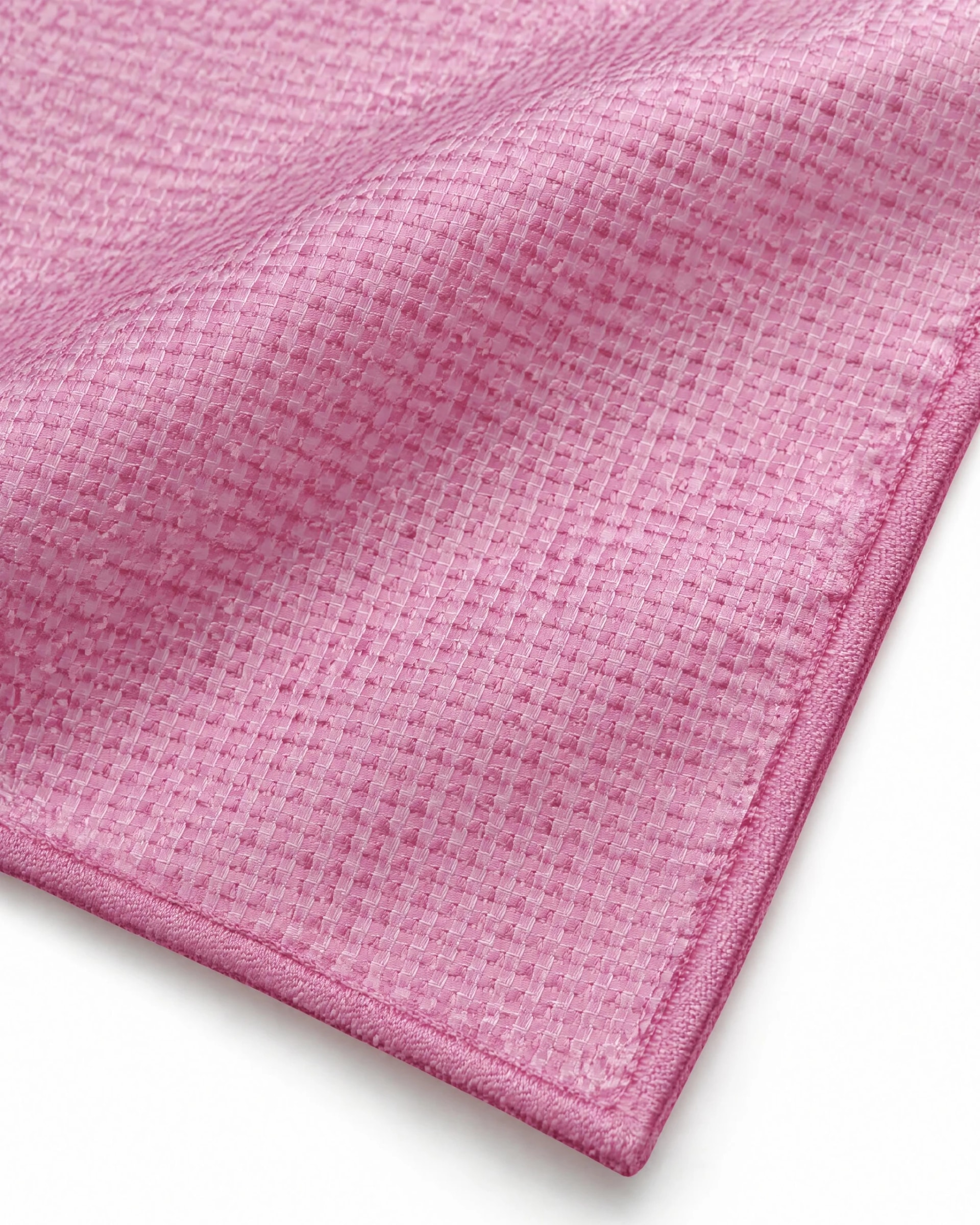 Lyserødt lommetørklæde i silke, Pink klud