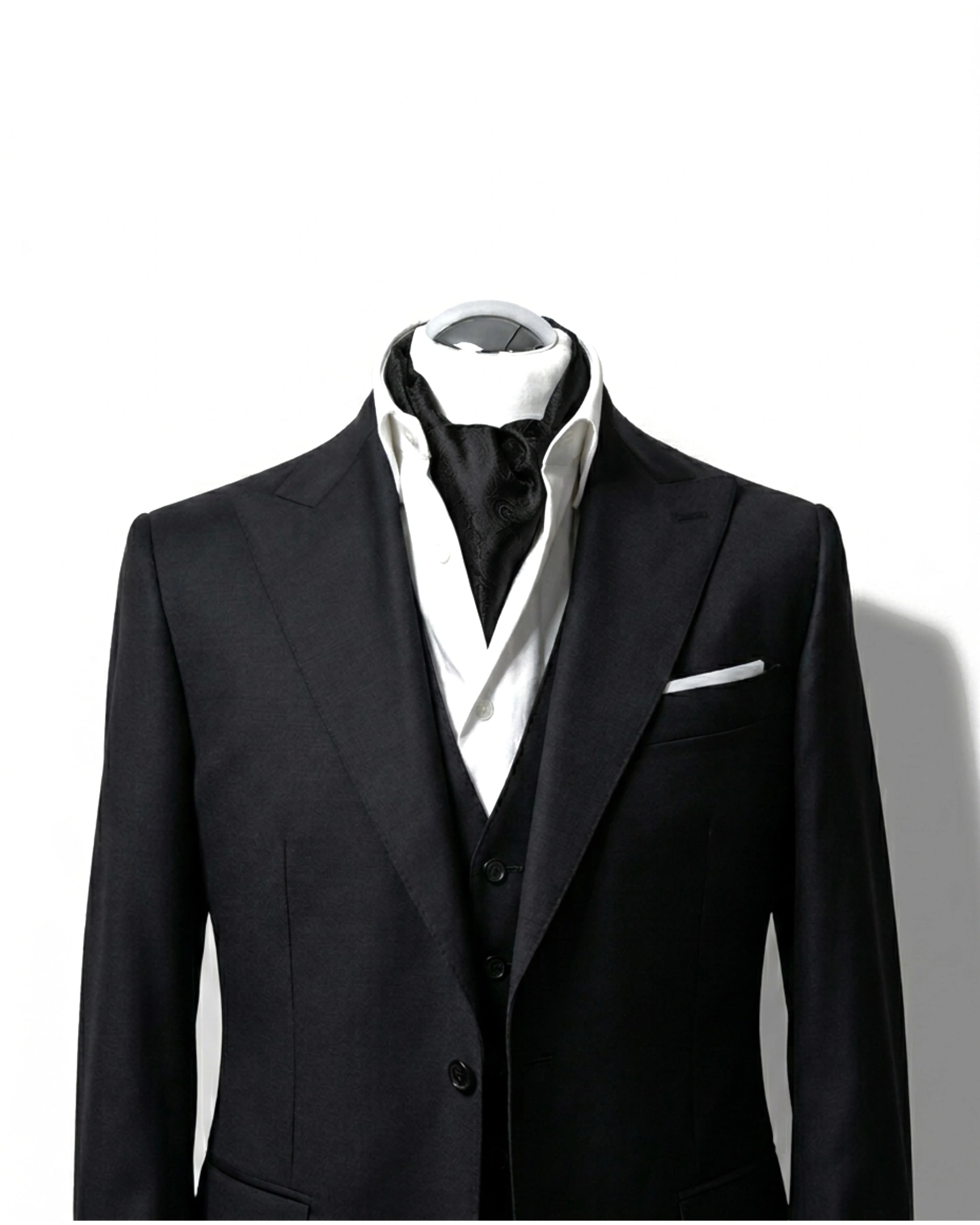 Sort ascot i silke, ascots-13
