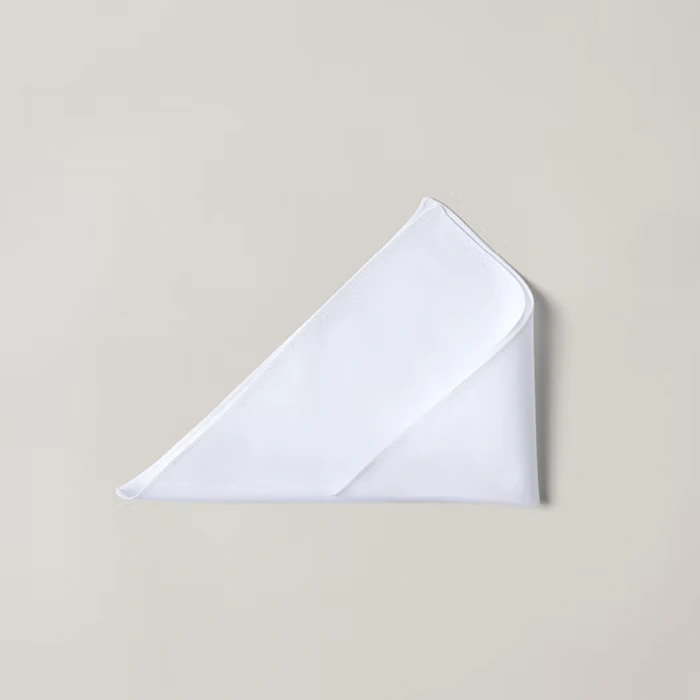 Folding a pocket square into one point - step 3