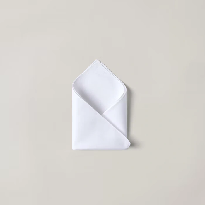 Folding a pocket square into one point - step 4
