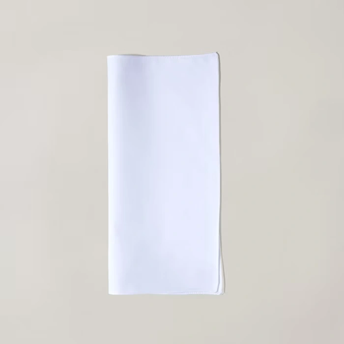 Folding a pocket square into a flat fold - step 2