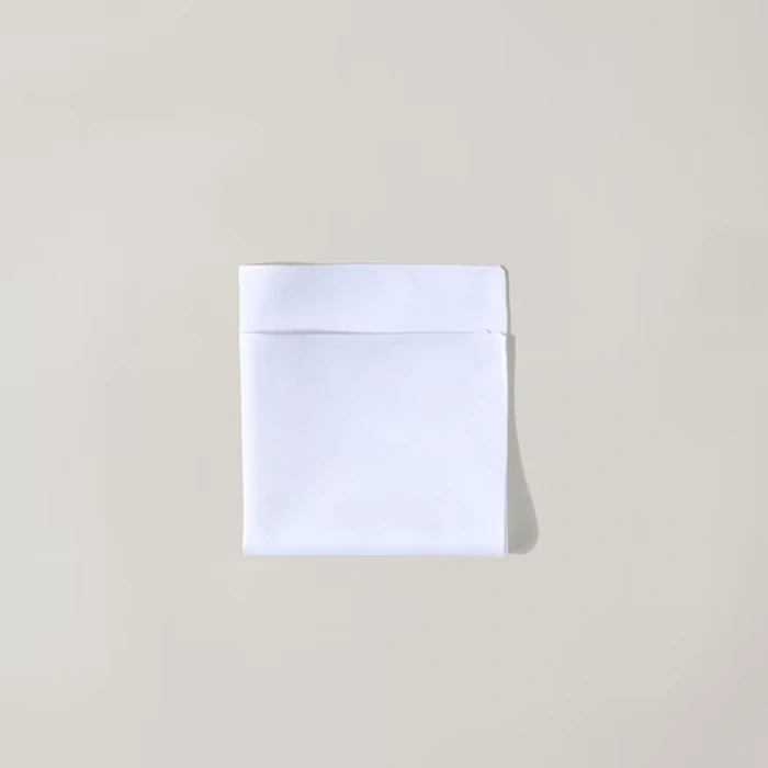 Folding a pocket square into a flat fold - step 3