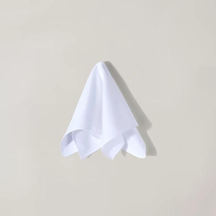 Folding a pocket square into a puff - step 2