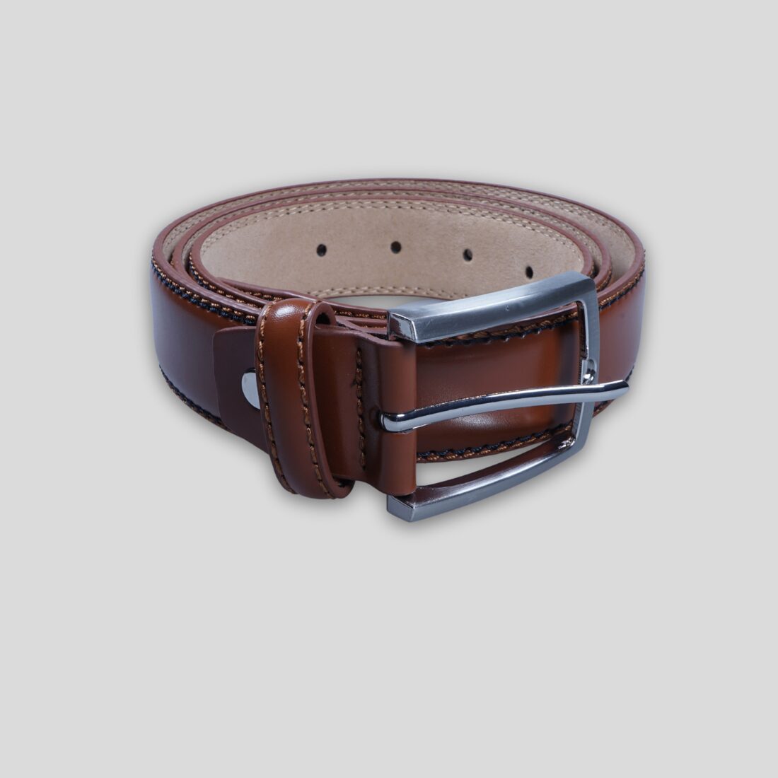 Classic Brown Leather Belt