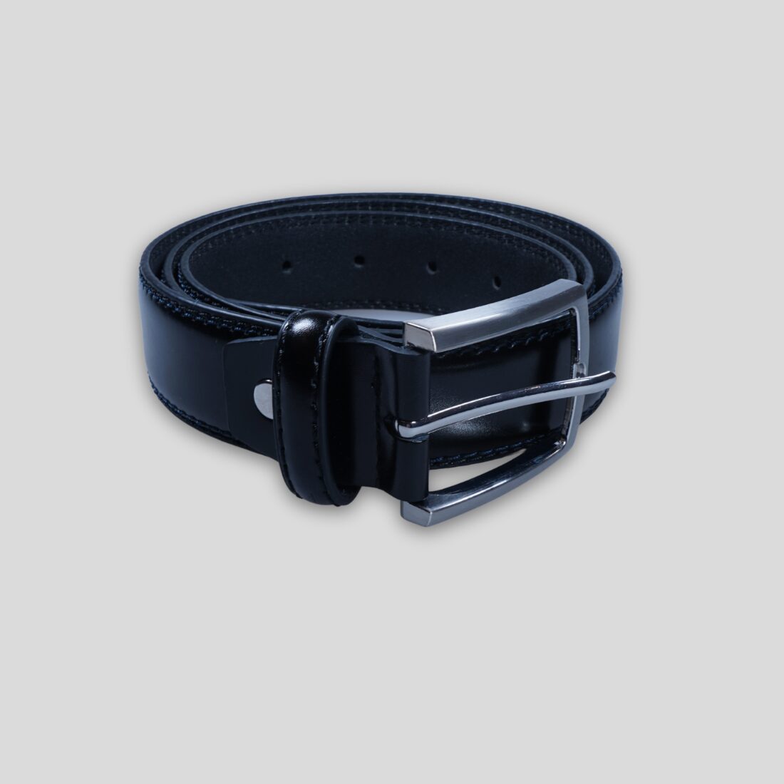 Classic Black Leather Belt