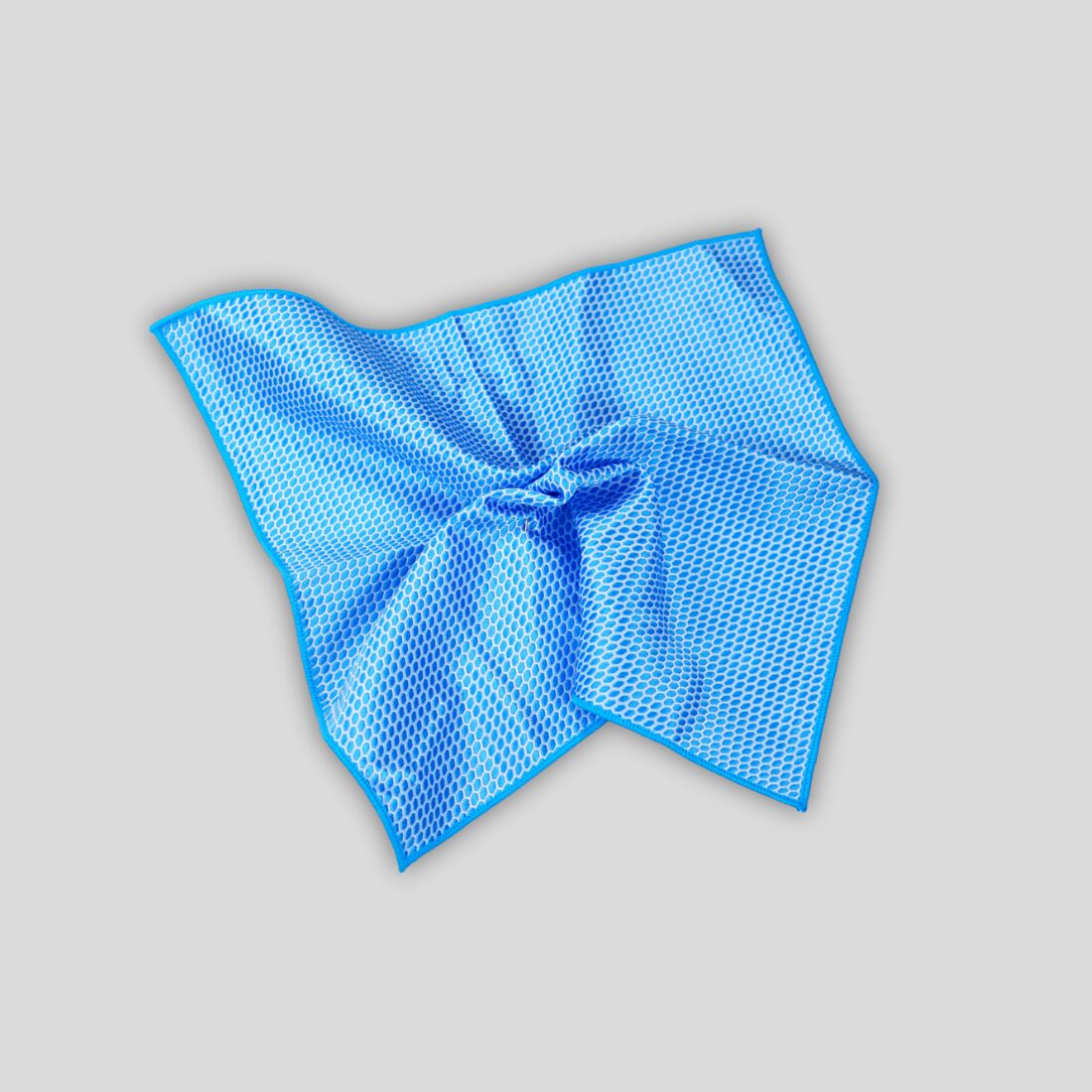 Blue Dots Silk Pocket Square