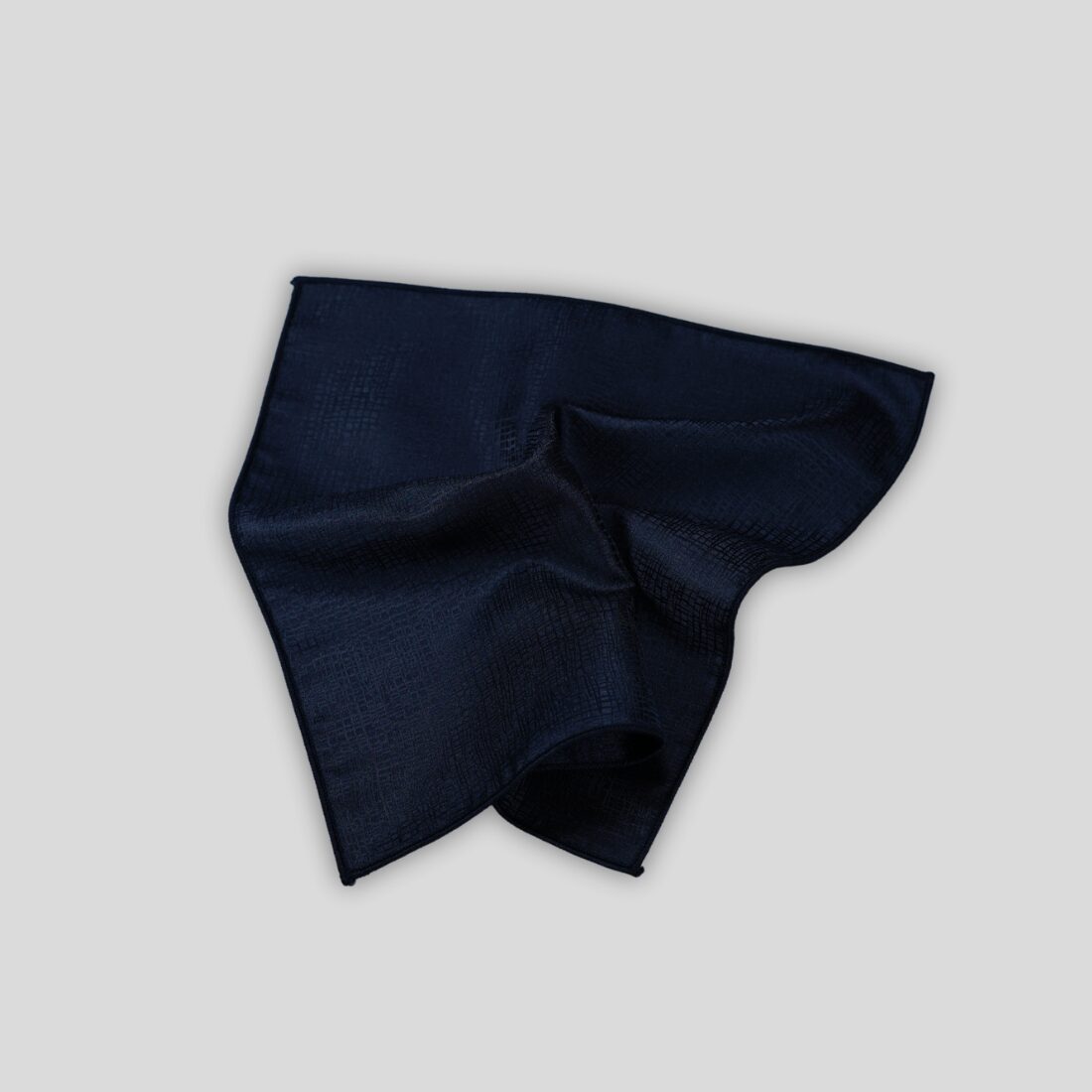 Black Silk Twill Pocket Square