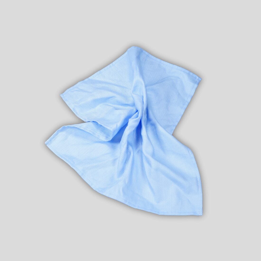 Blue Silk Pocket Square