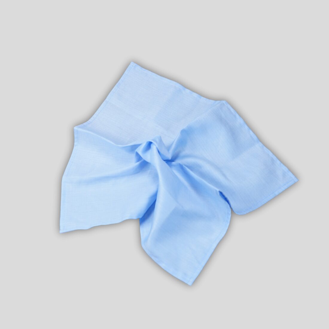 Blue Matching Silk Pocket Square