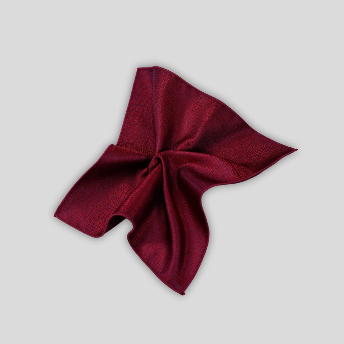Red Striped Silk Pocket Square